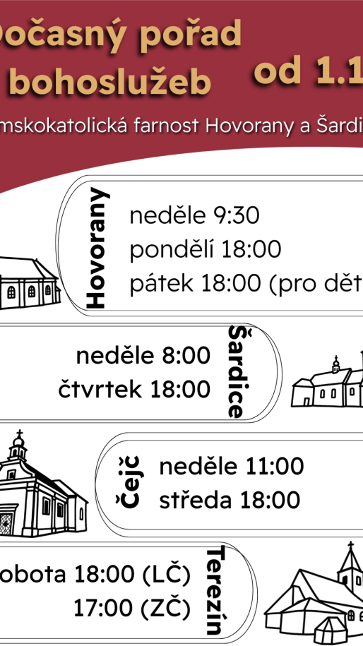 Změny plynoucí ze spojení správy farností