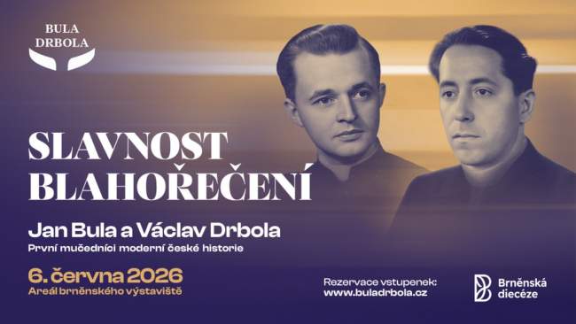 Program blahořečení kněží Jana Buly a Václava Drboly v Brně