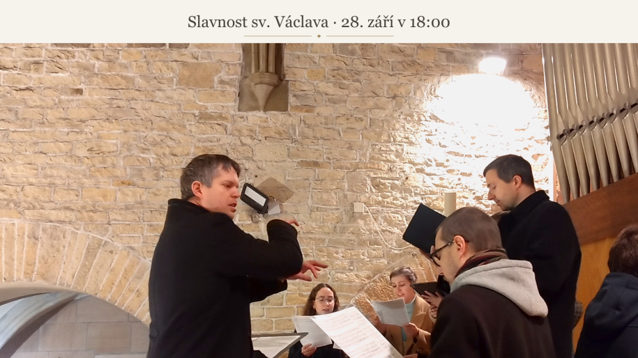 Svatováclavskou pouť doprovodí Prosecký chrámový sbor