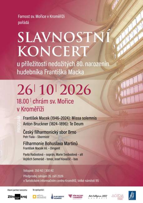 Slavnostní koncert k nedožitým 80. narozeninám Františka Macka