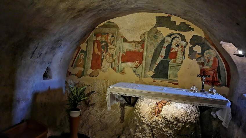 Sv. František z Assisi a jeho prvé jasličky v Greccio 